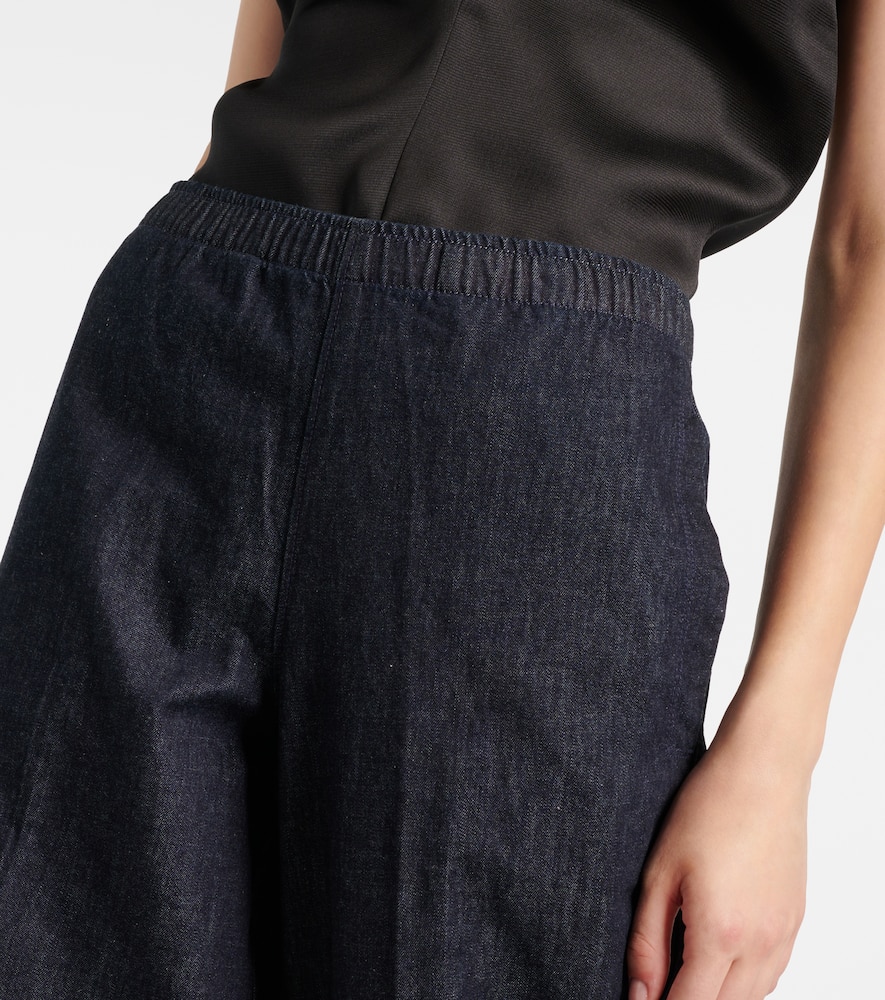 Vince Low-rise cotton twill wide-leg pants