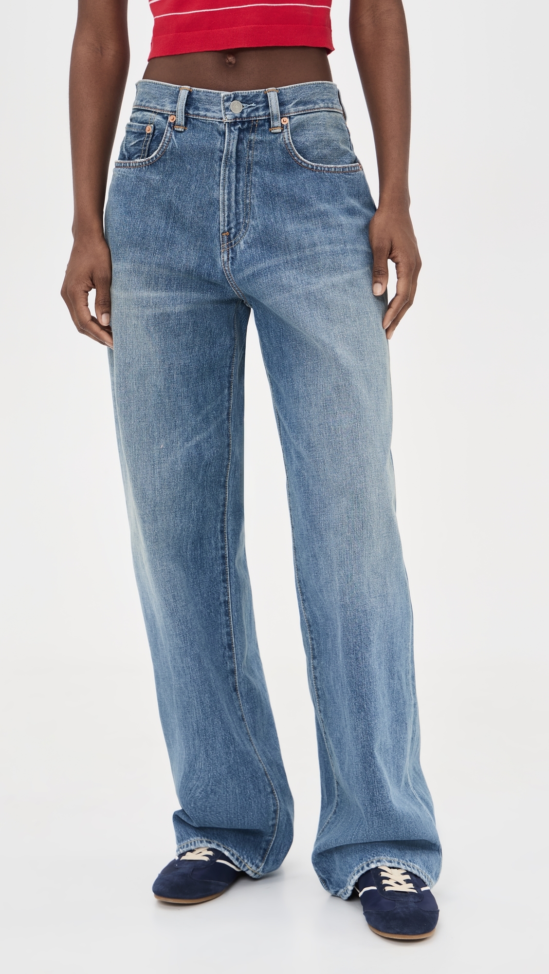 Teri Wide Leg Jeans Rehan Blue