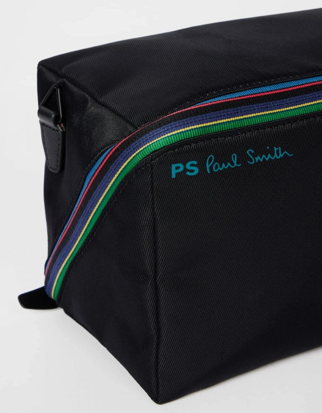 Men's Paul Smith Mens Leather Washbag - Black - Size: ONE size
