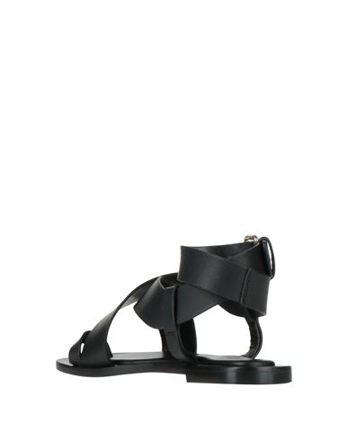 Woman Thong sandal Black Size 11 Leather