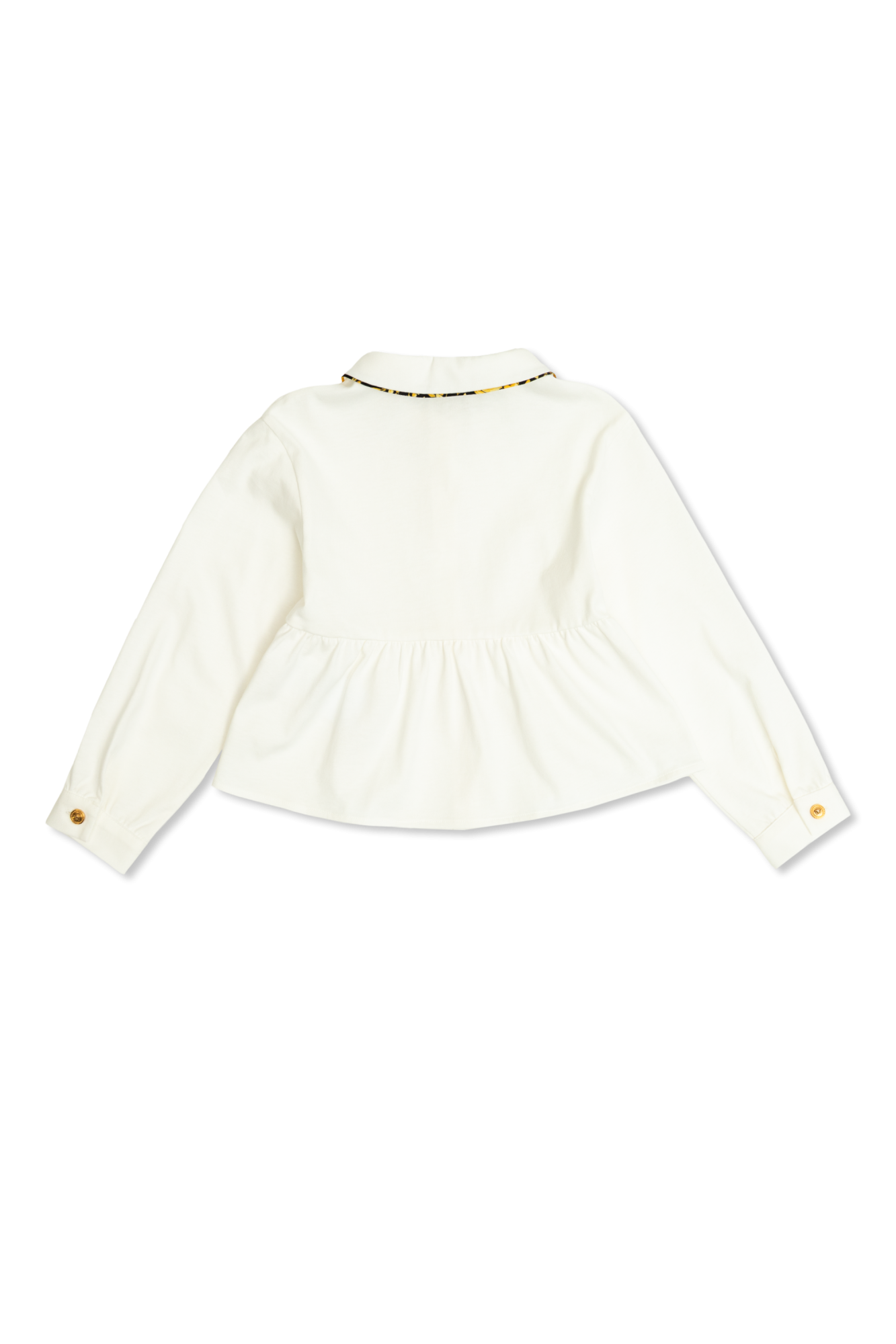 Versace Kids Shirt With Collar, Unisex, White