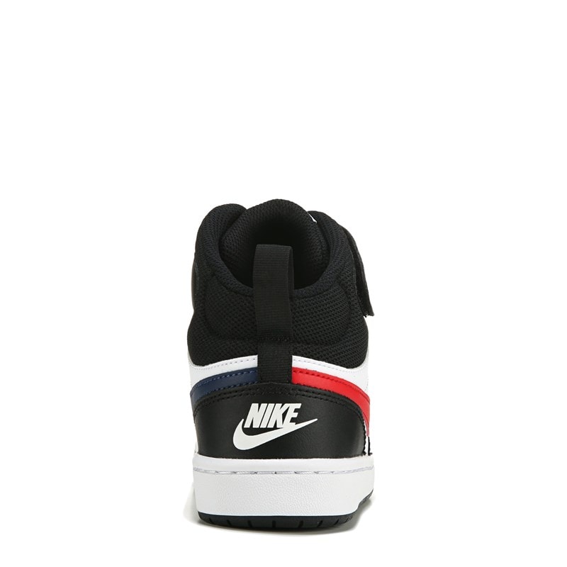 Kids' Court Borough Mid 2 High Top Sneaker Big Kid Shoes (White/Black/Red/Navy)