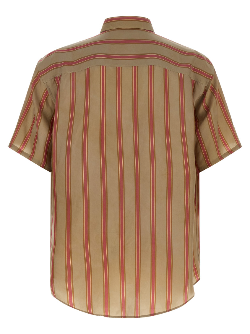 Saint Laurent - cassandre striped short sleeve shirt