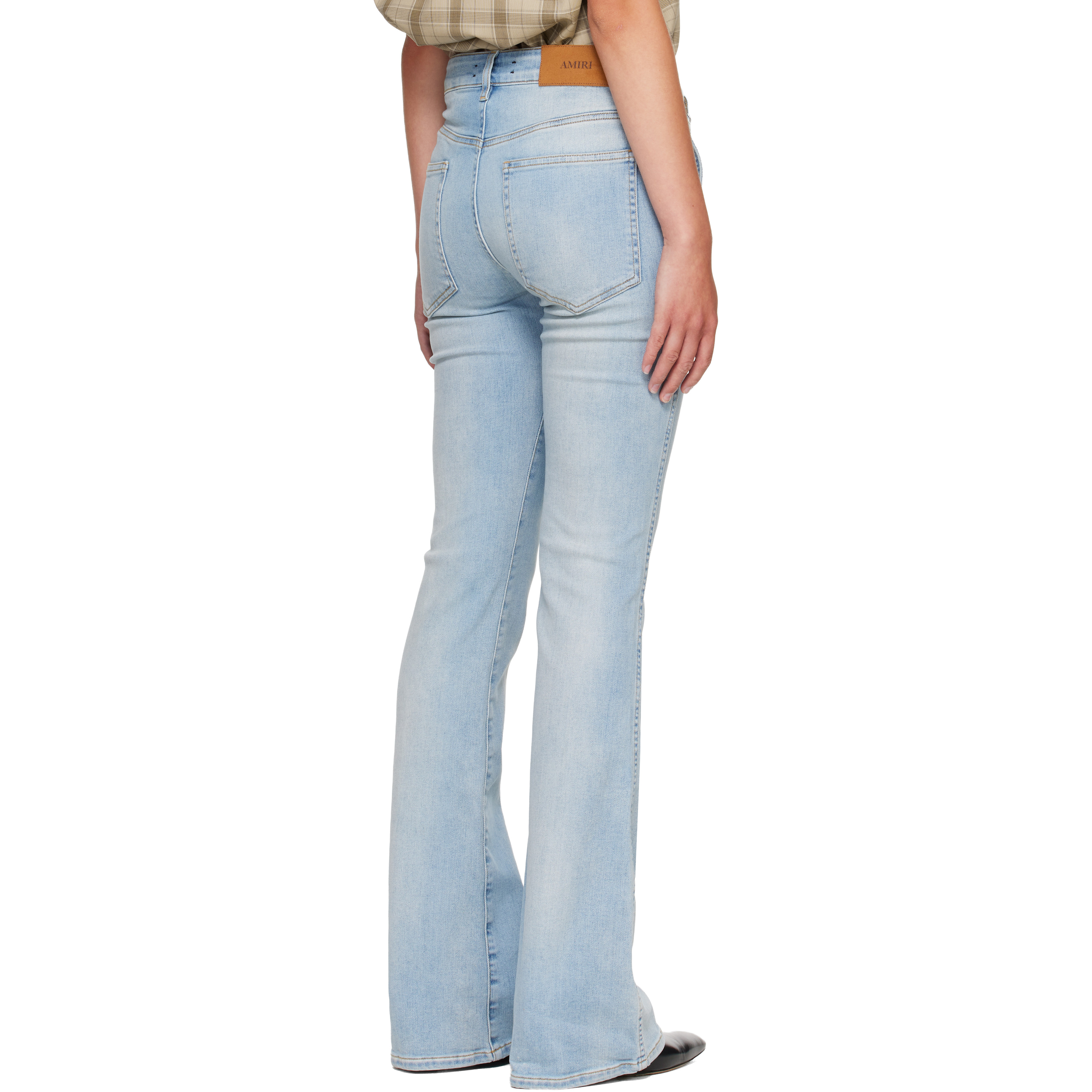 Blue Skinny Flare Jeans