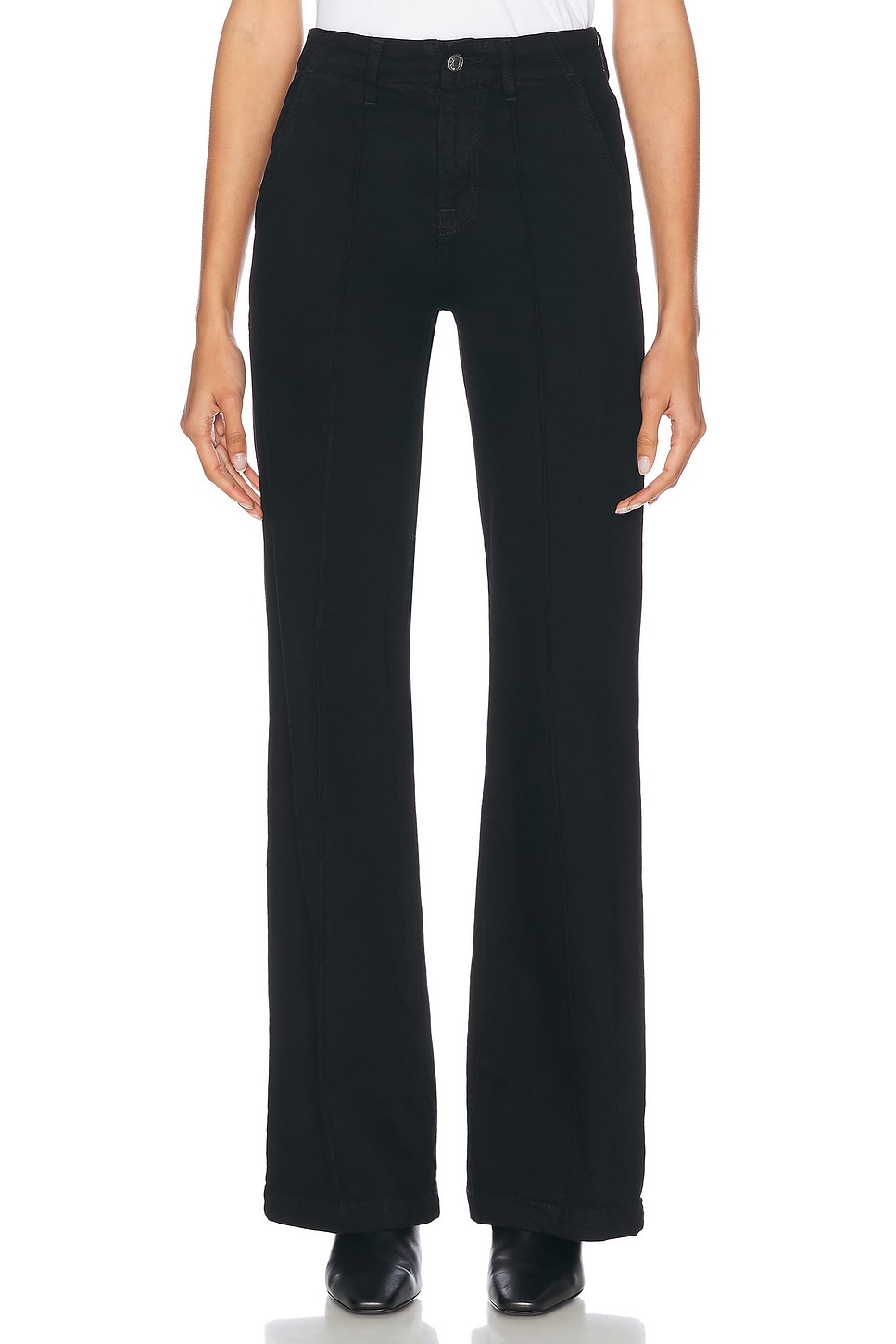 SIMKHAI Ansel Denim Trouser Jeans in Black. - 28 also
