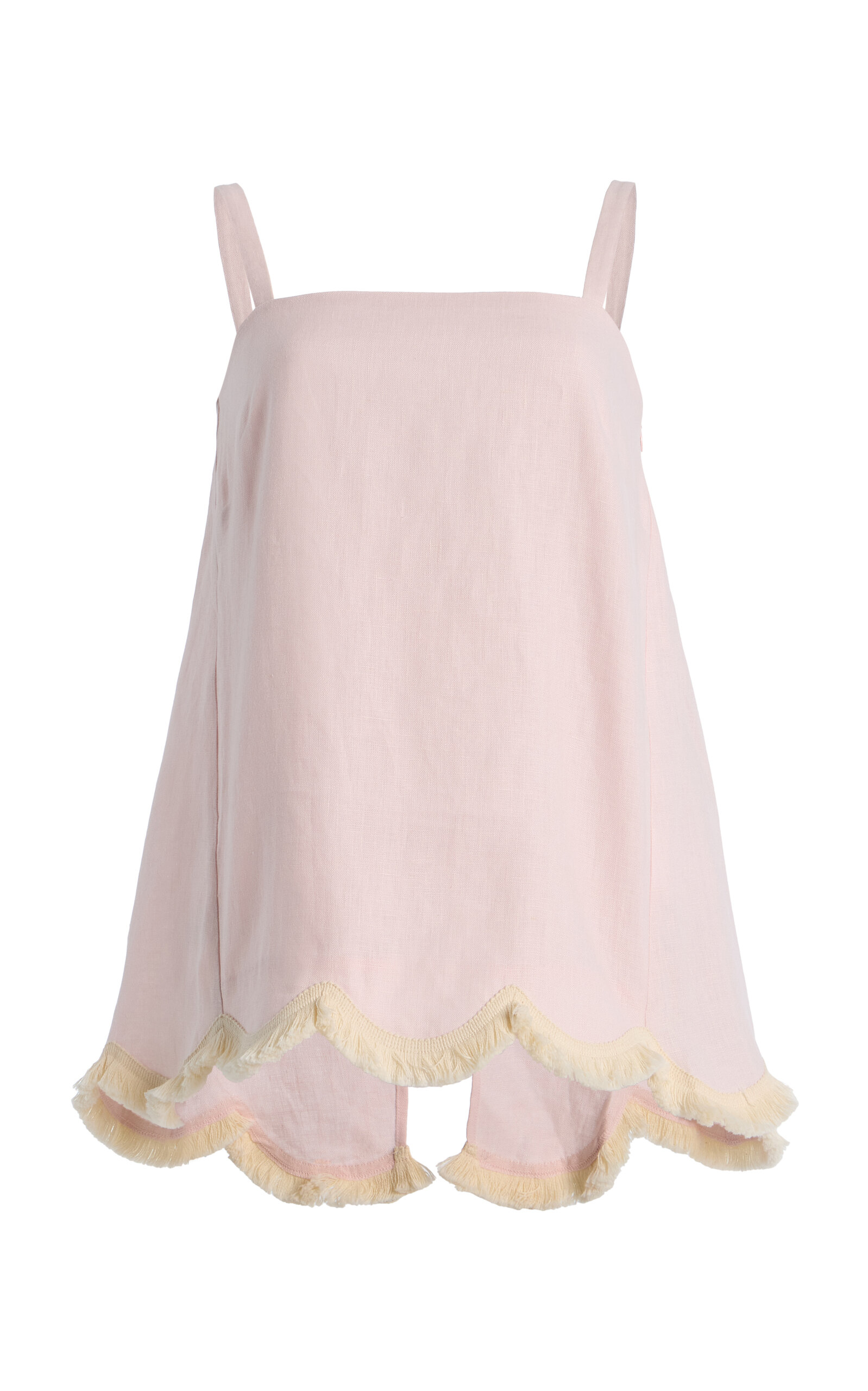 Exclusive Essie Fringed Linen Top - Moda Operandi