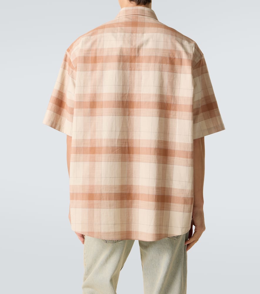 Tommy checked oversized cotton bowling shirt