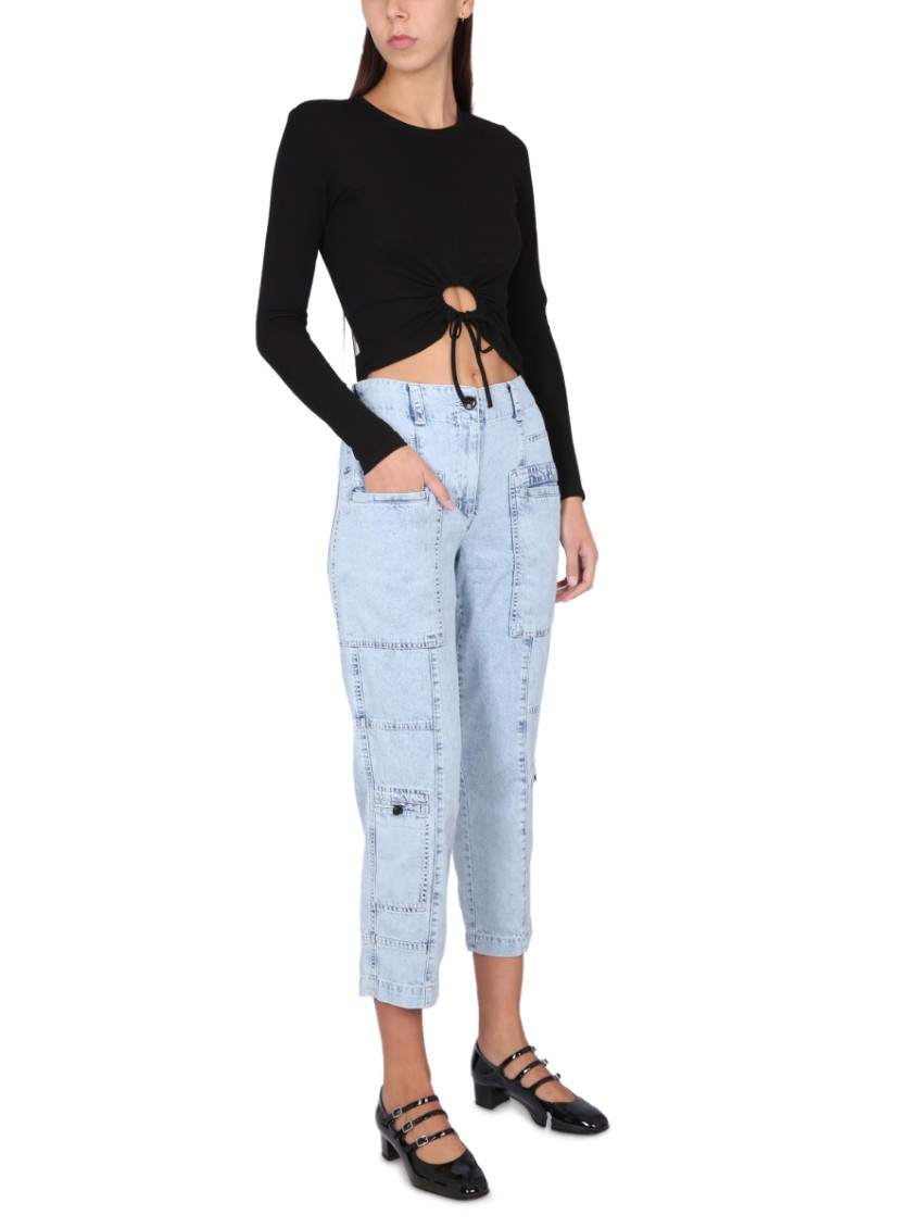 Blue Relaxed High Rise Jeans