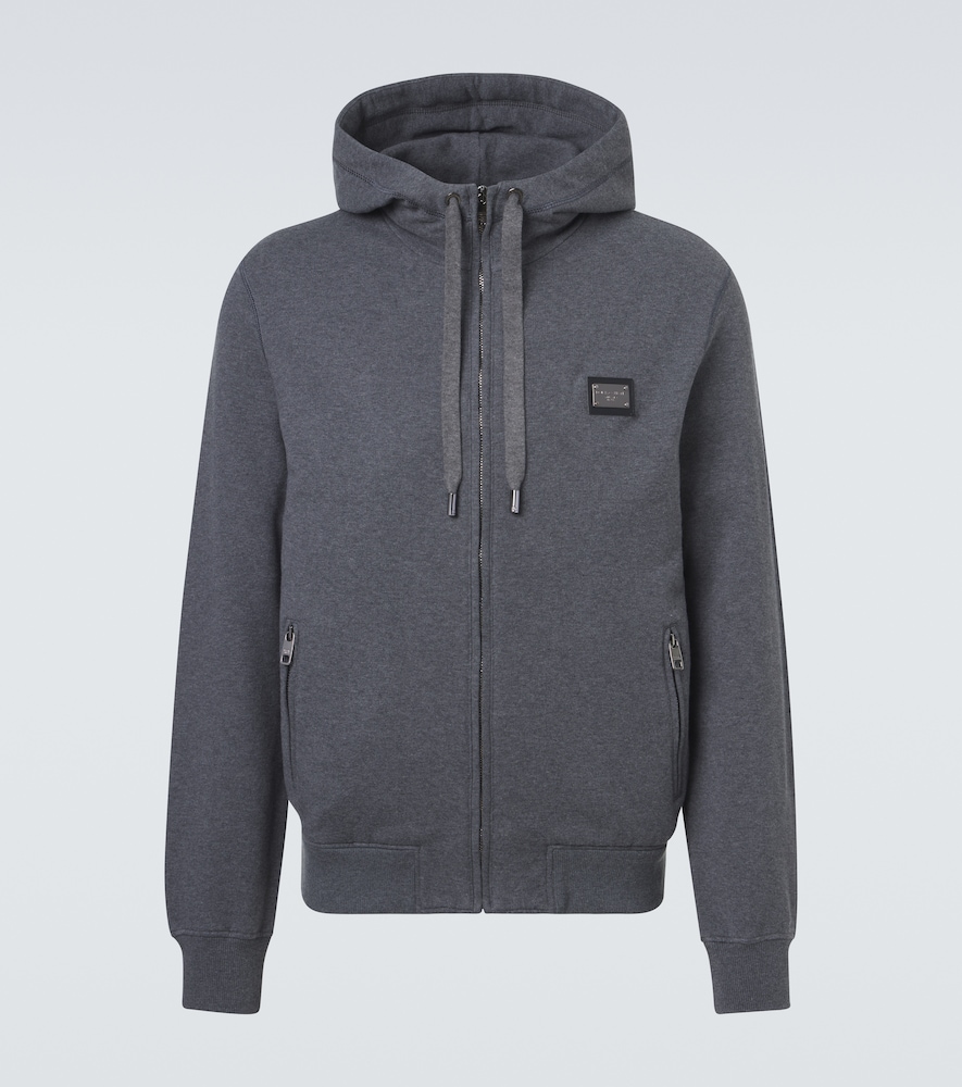 Cotton jersey hoodie
