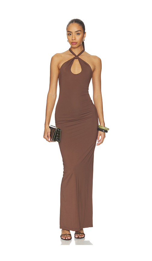 Nakedvice The Addie Maxi Dress in Mocha. XS also in S