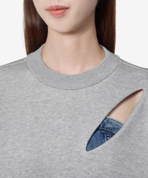Slash Detail Sweatshirt