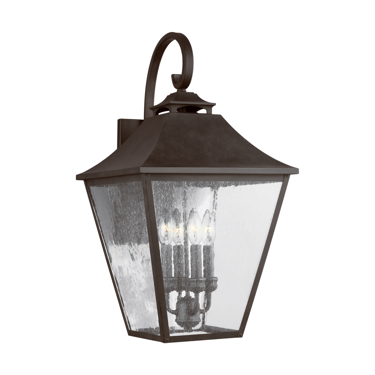 Visual Comfort Studio Galena 4-Light Outdoor Wall Light in Sable by Sean Lavin