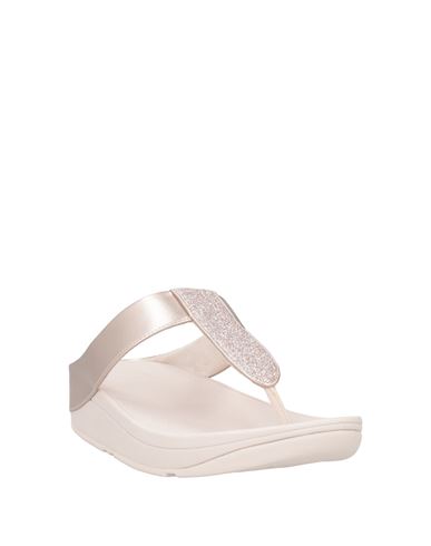 Woman Thong sandal Pink Size 7 Textile fibers, Synthetisches Material