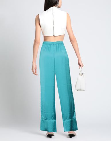 Woman Pants Turquoise Size S/M Polyester