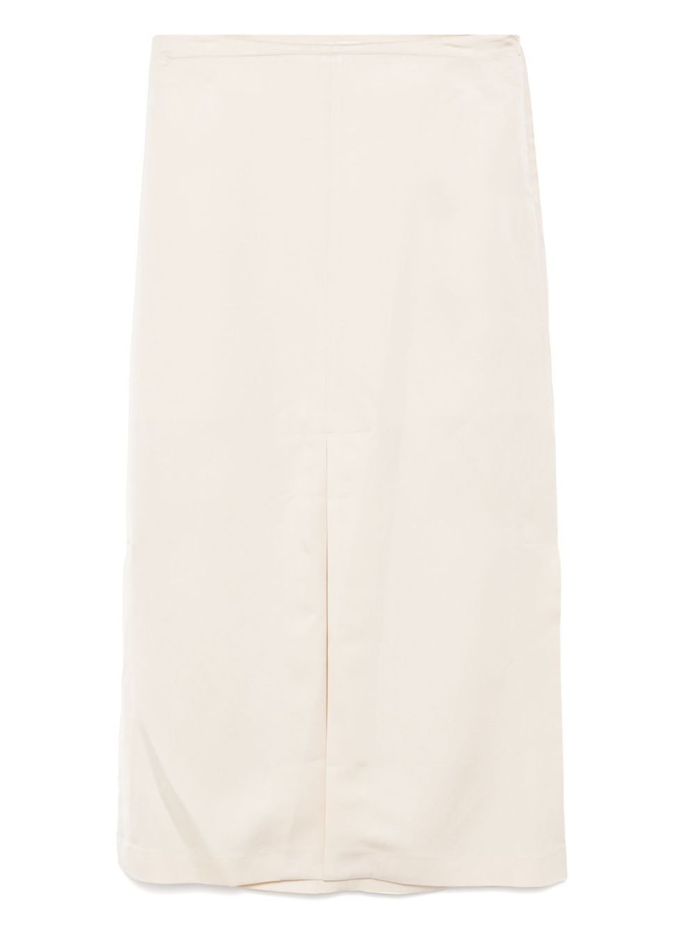 Recto long front-slit skirt - Neutrals