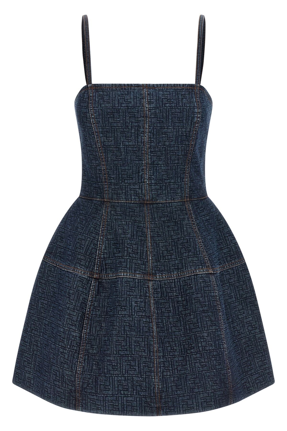 'Ff' Denim Dress