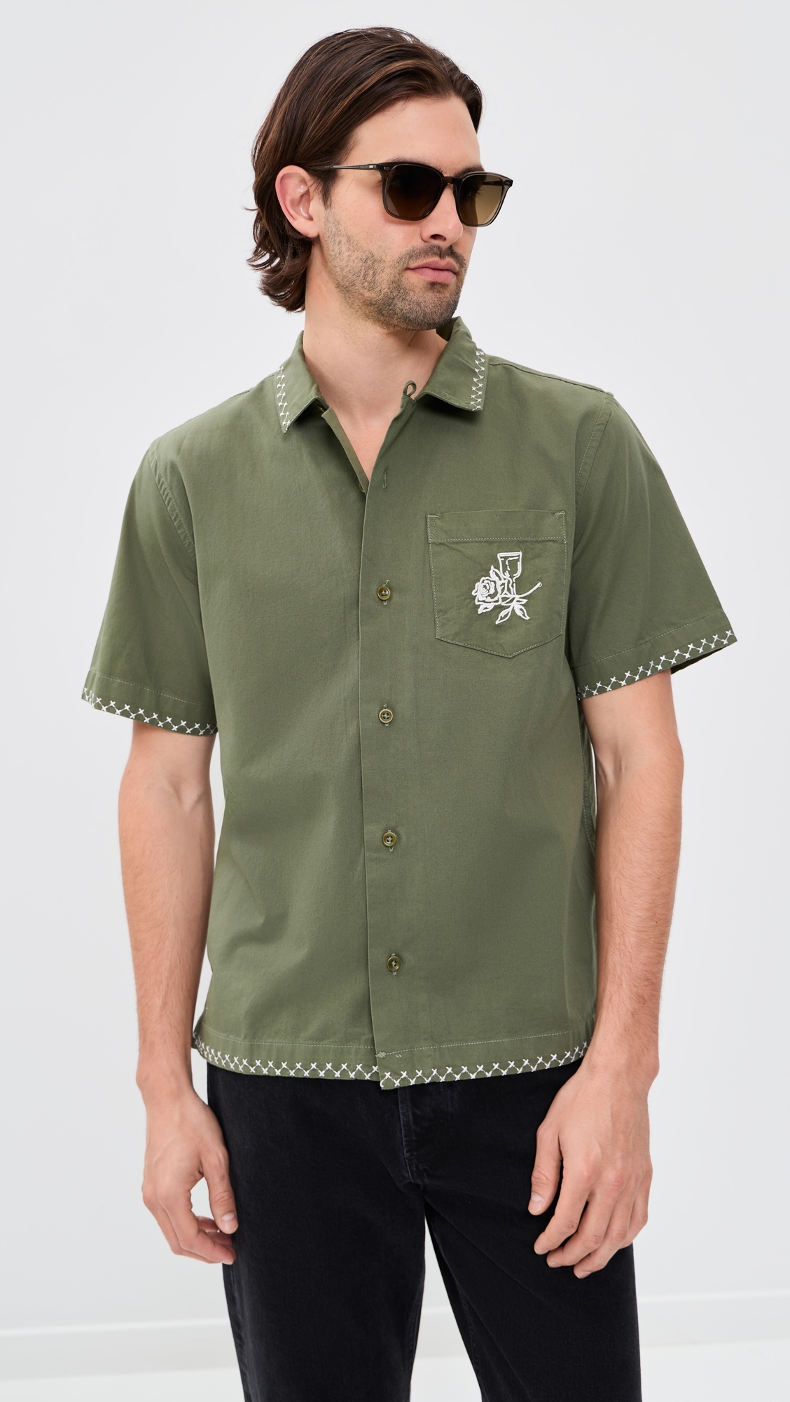 Border Shirt Olive