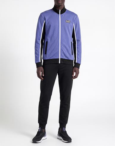 Man Tracksuit Purple Size L Cotton