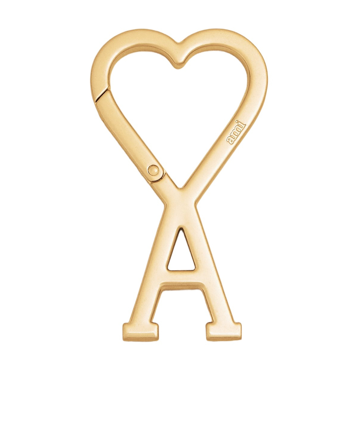 AMI Paris Heart Logo Keychain