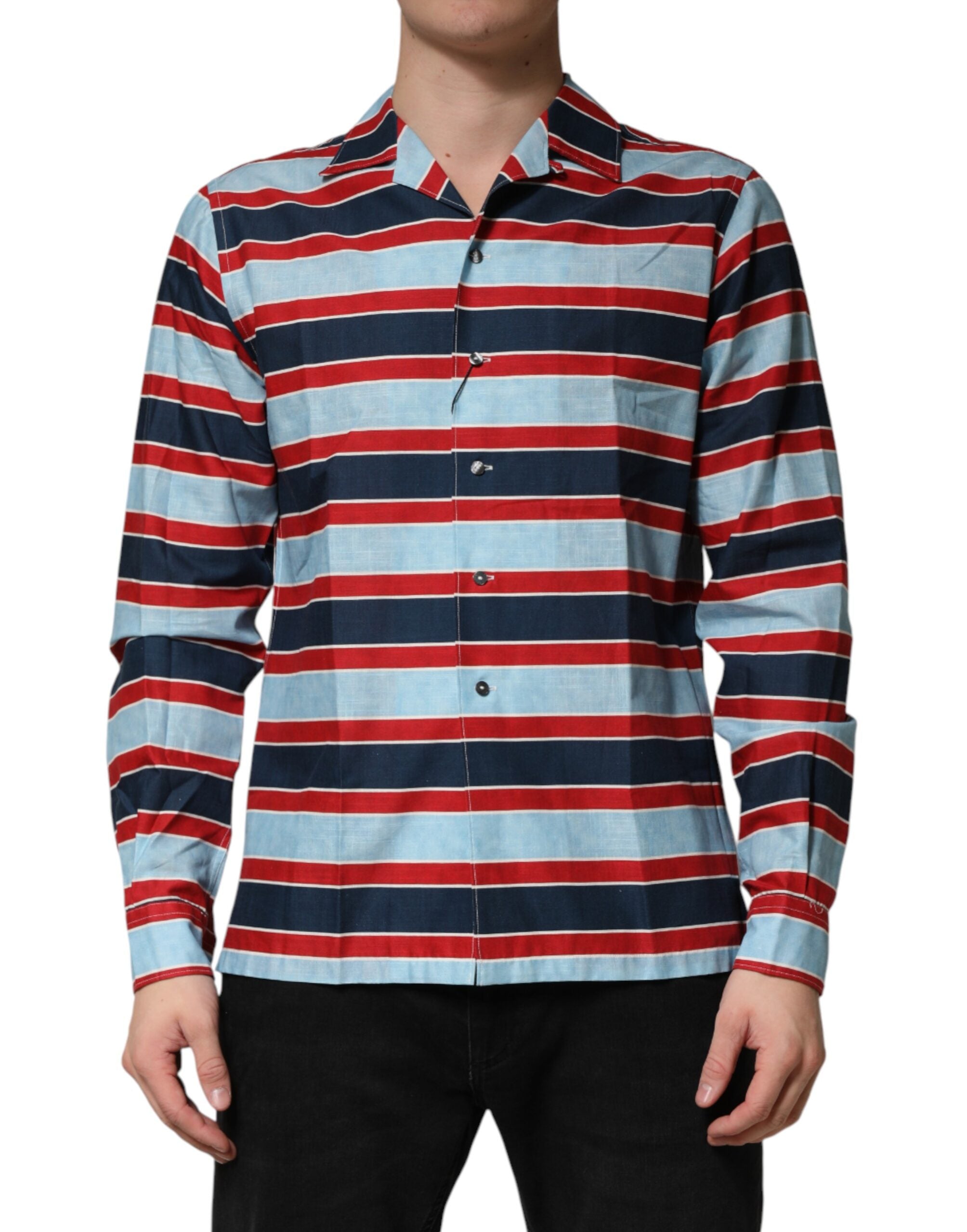 Striped Cotton Shirt — Multicolor