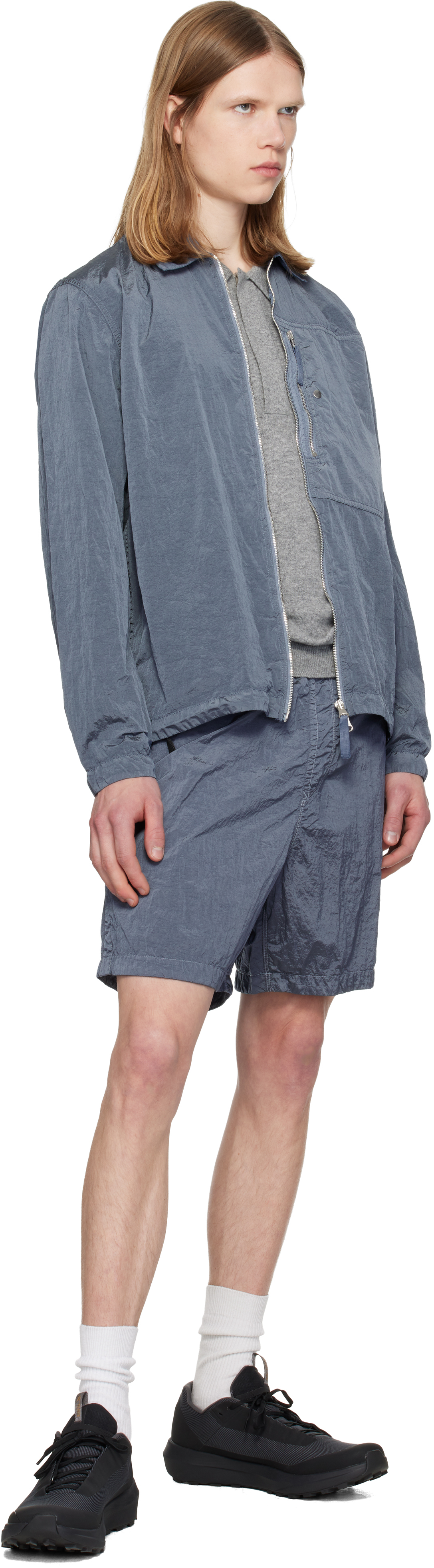 Blue 1200038 Nylon Metal ECONYL Overshirt