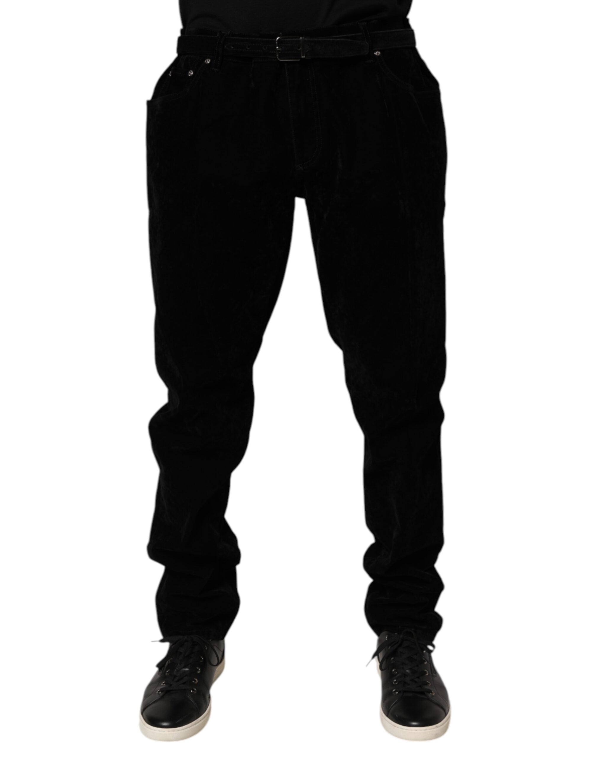 Slim Fit Denim Jeans — Black