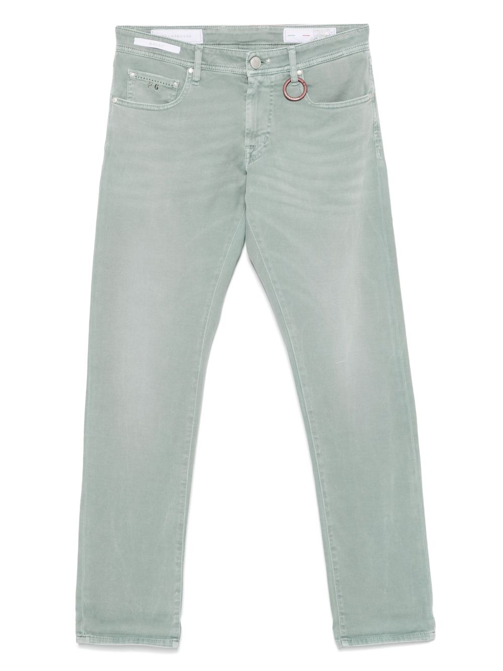 Sartoria Tramarossa logo-patch trousers - Green