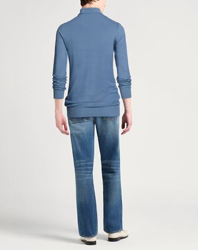 Man Sweater Slate blue Size 36 Silk, Cotton