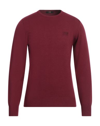 Cavalli Class Man Sweater Garnet Size XXL Viscose, Polyester, Polyamide