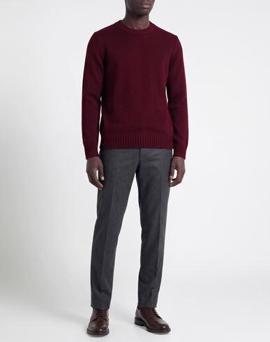 Man Sweater Brick Size 42 Merino Wool