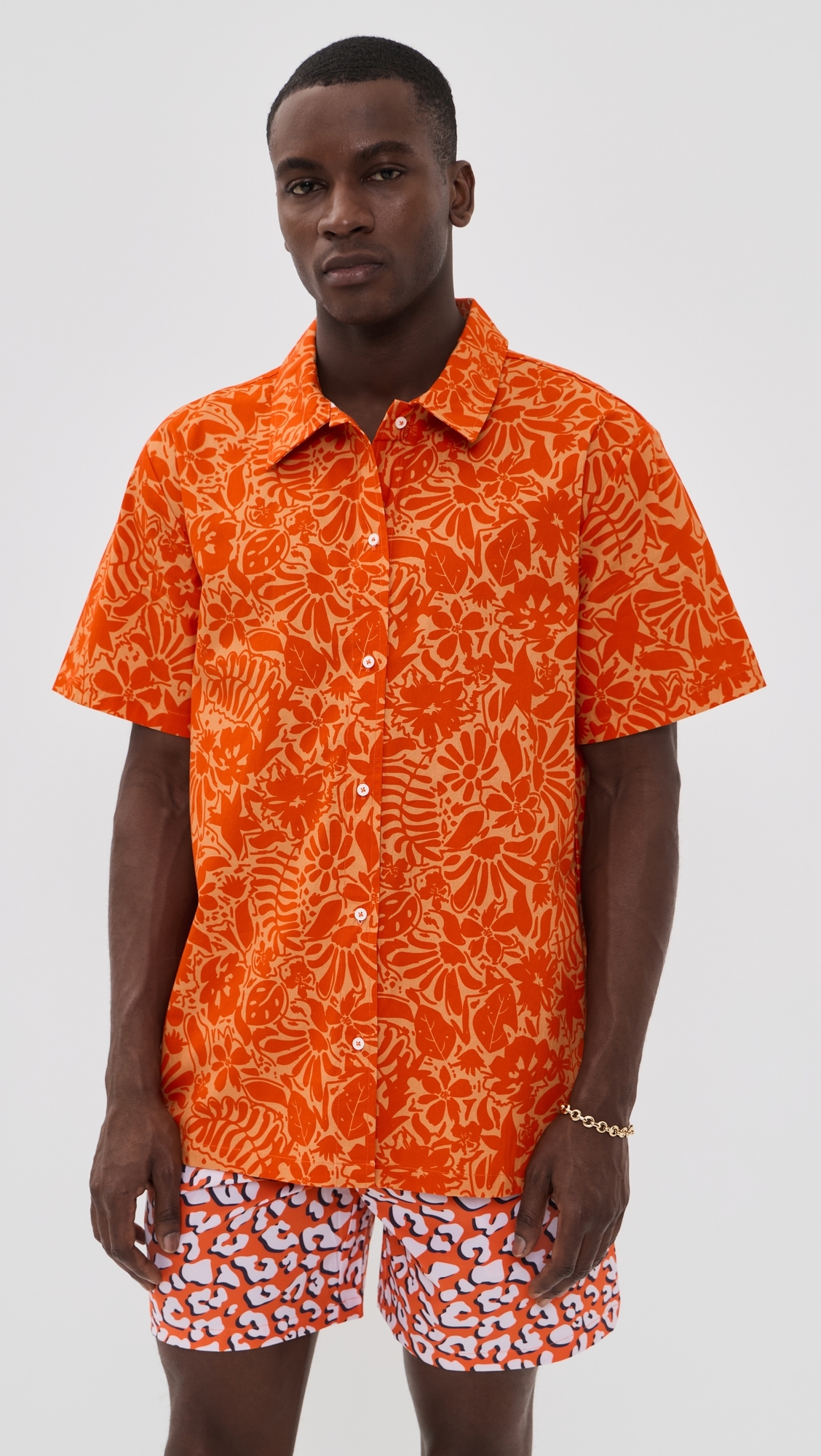 St. Tropez Camp Shirt Orange