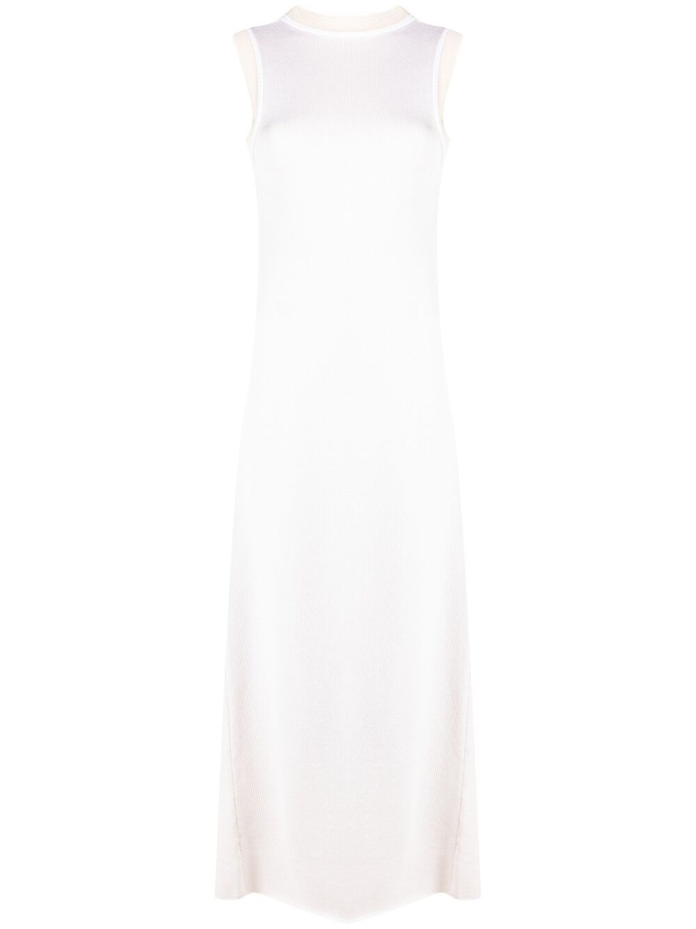 Fine knit sleeveless dress - Neutrals
