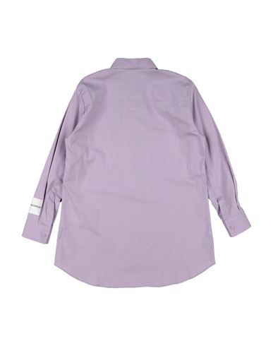 Kid Boy Shirt Lilac Size 10 Cotton, Elastane