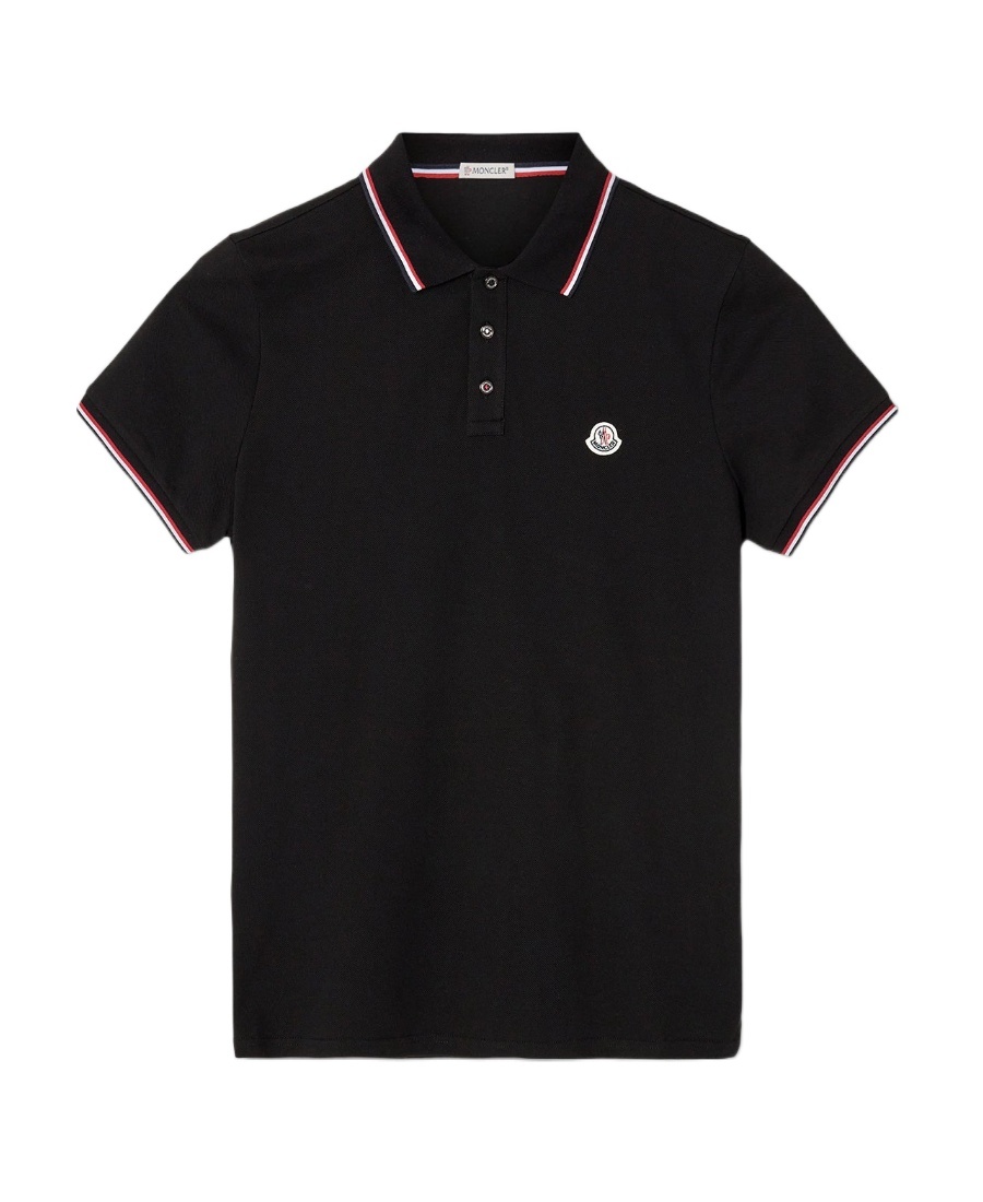 Logo-patch cotton-piqué polo shirt