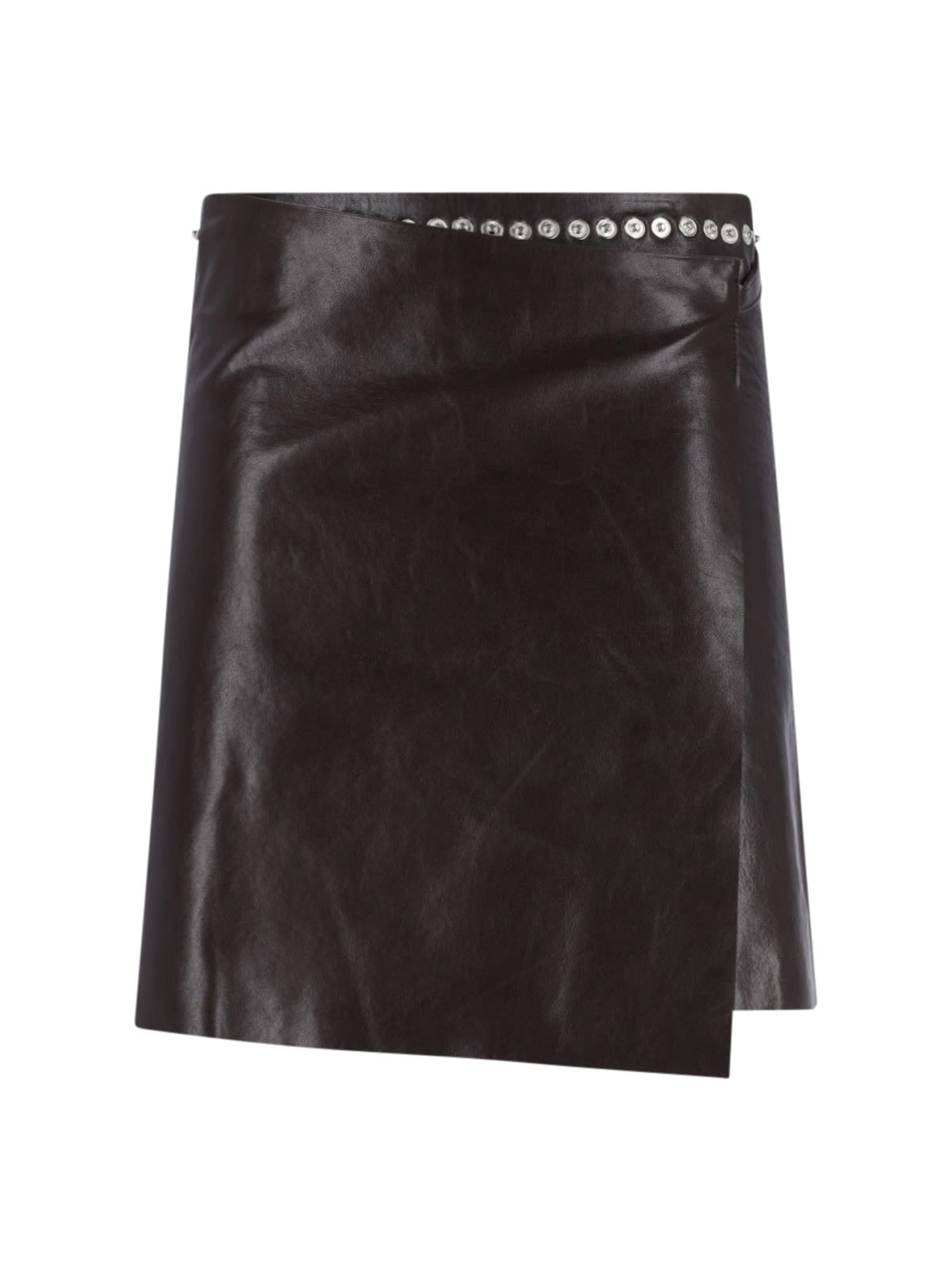 Paloma Wool leather mini skirt - Brown