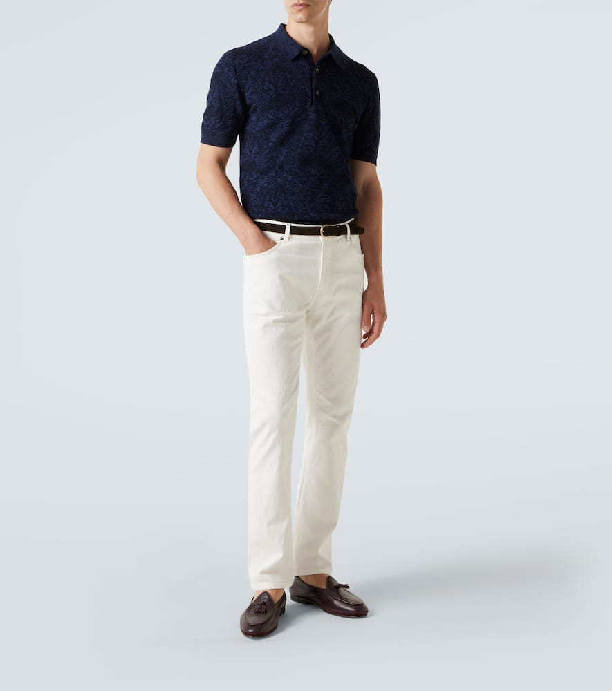 Pegaso low-rise straight jeans