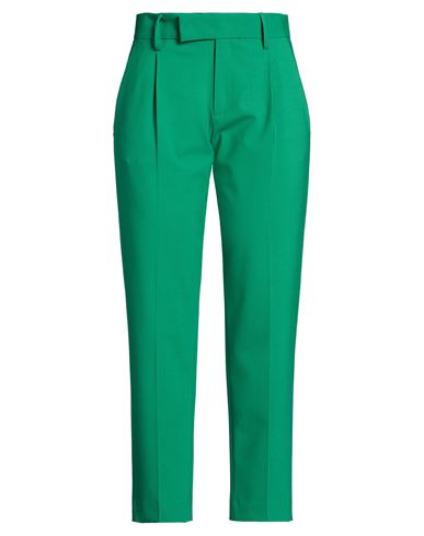 Woman Pants Green Size 4 Virgin Wool, Elastane