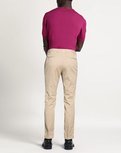 Man Pants Beige Size 32 Cotton, Elastane