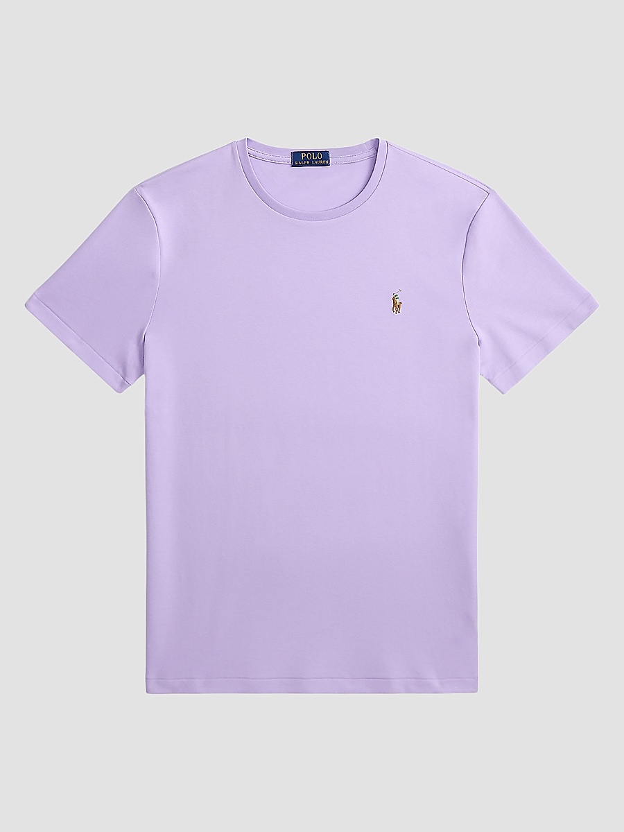 Men's Cotton Crewneck T-Shirt - Powder Purple