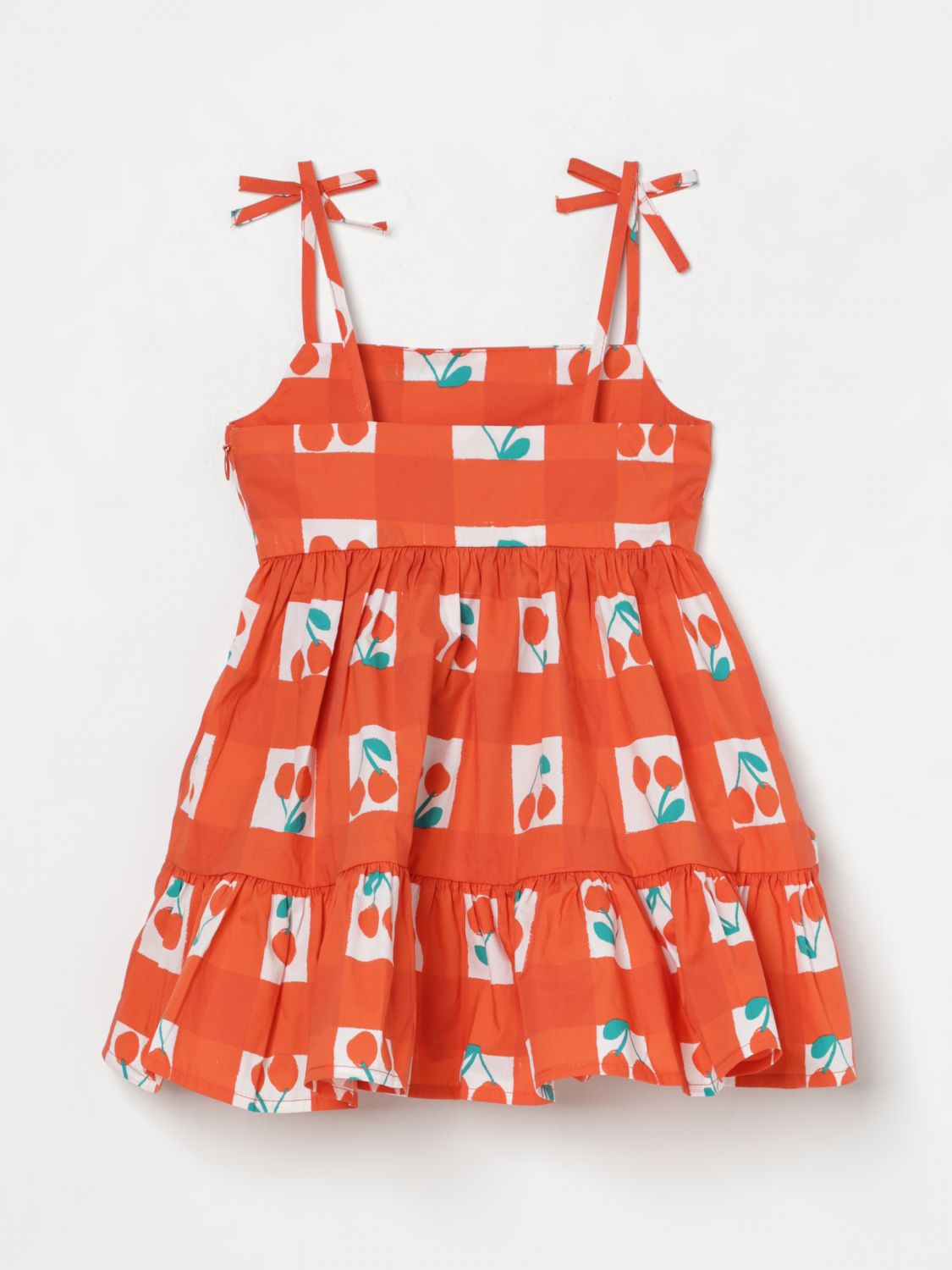 Cherry-print dress - Red
