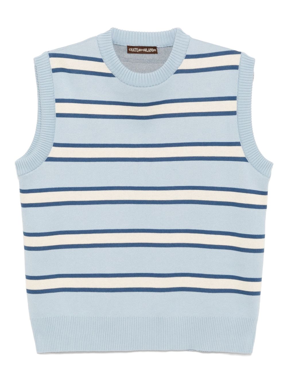 CHATEAU ORLANDO Oscar striped vest - Blue