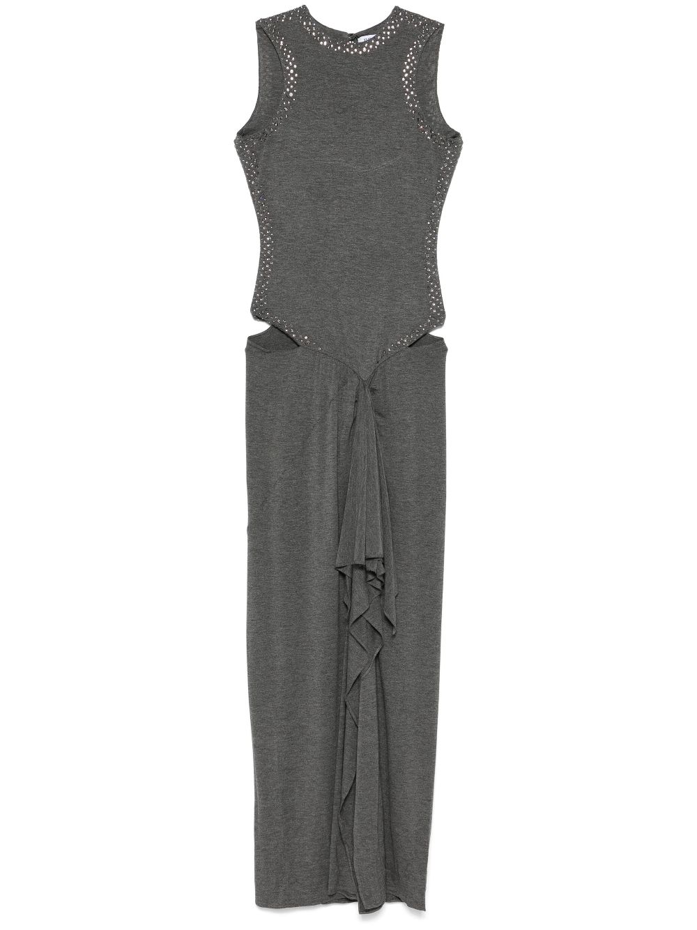 Draped midi dress - Grey