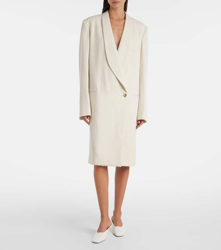 Evelyn double-breasted wool coat