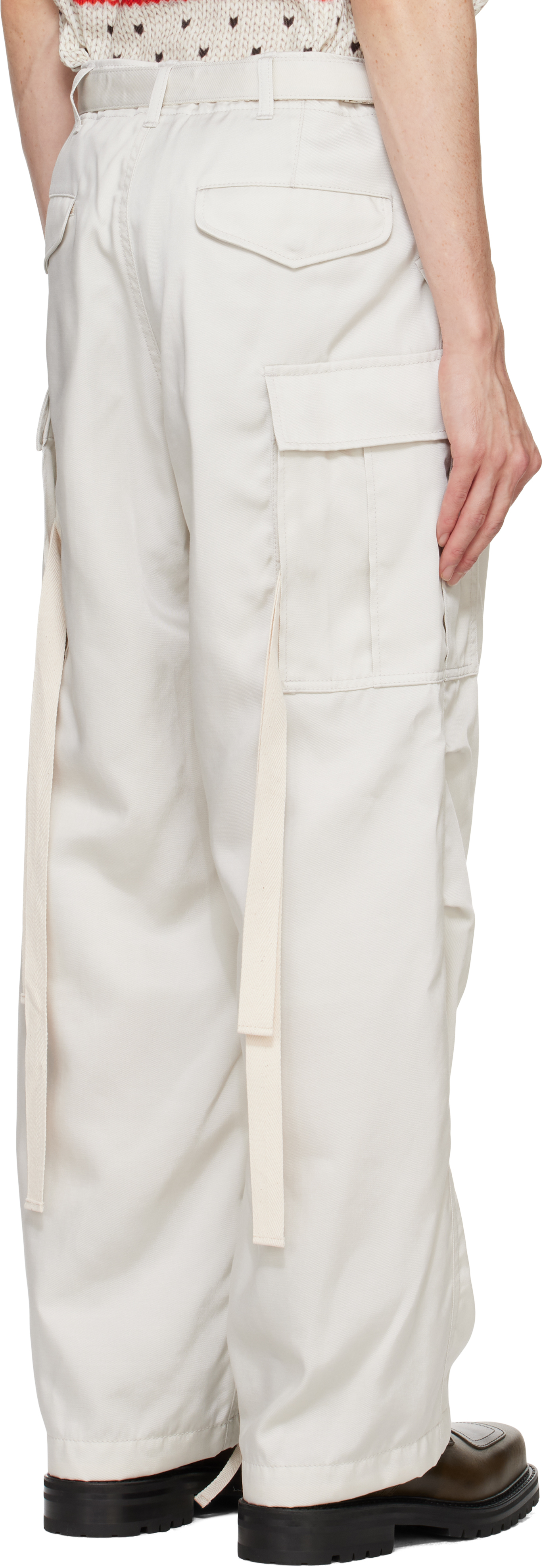 Sacai Gray SPIEWAK Edition Belted Cargo Pants