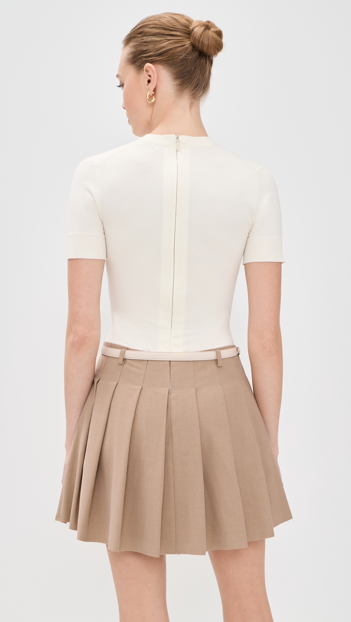 Abbie Short Sleeve Mini Dress Cream Multi