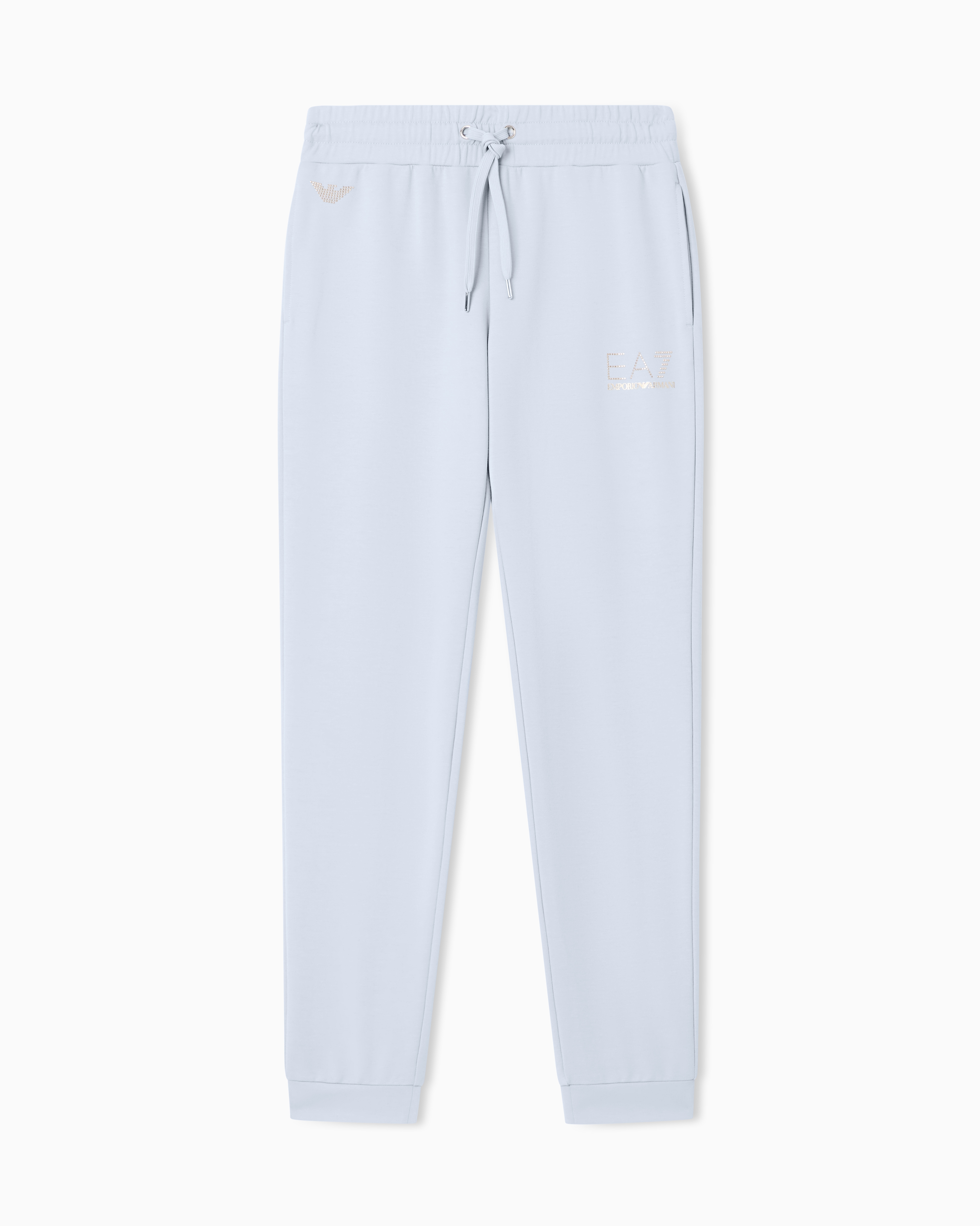 Viscose joggers with a studded logo and drawstring Evolution