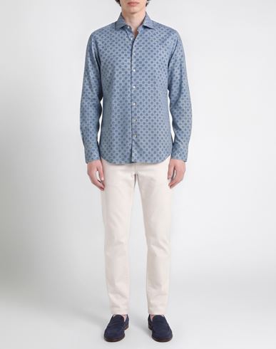 Stenströms Man Shirt Light blue Size M Cotton