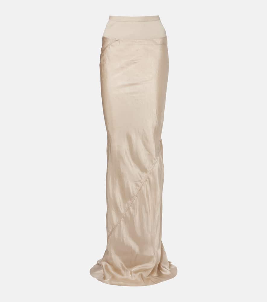 Satin maxi skirt