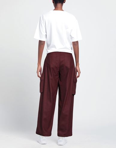 Woman Pants Burgundy