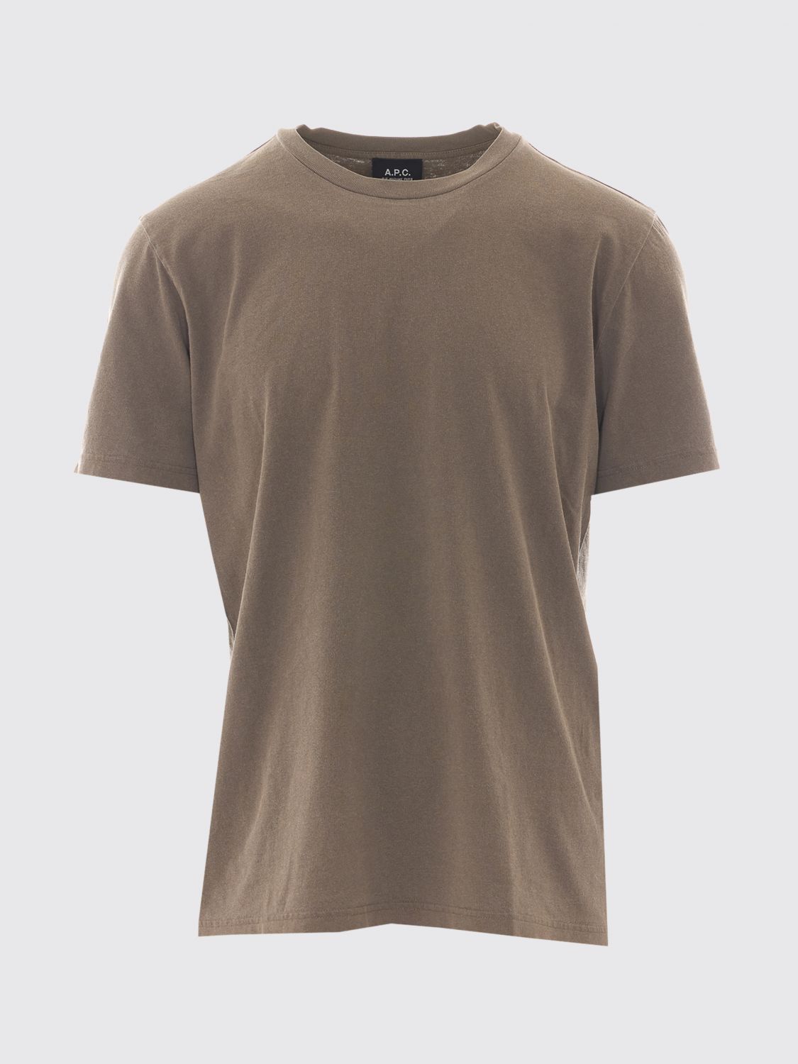A. P.C. Cotton T-Shirt with Back Logo Print